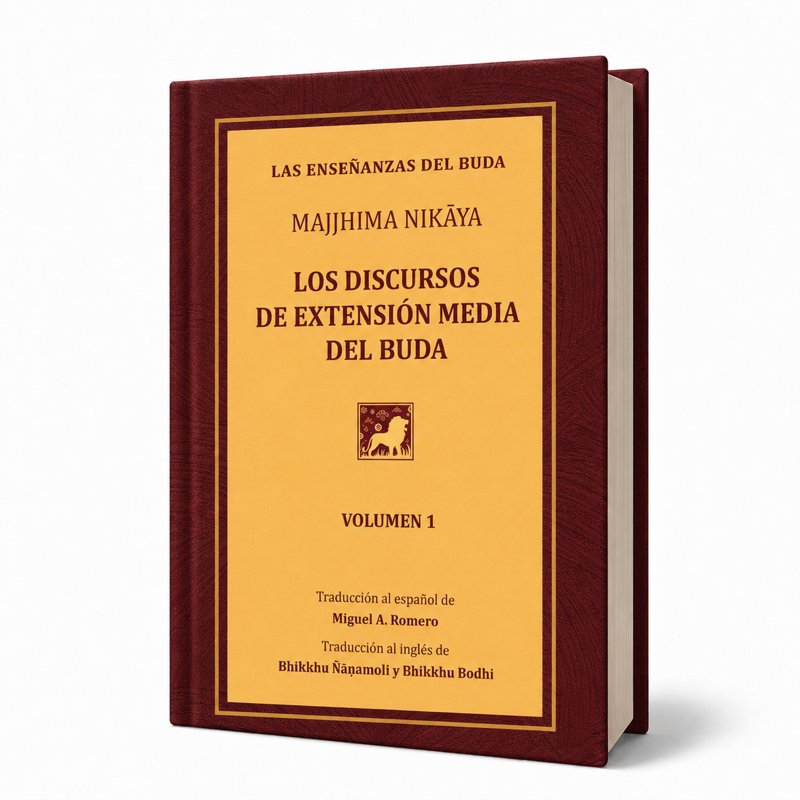 Portada del Majjhima Nikāya, Los Discursos de Extensión Media del Buda
