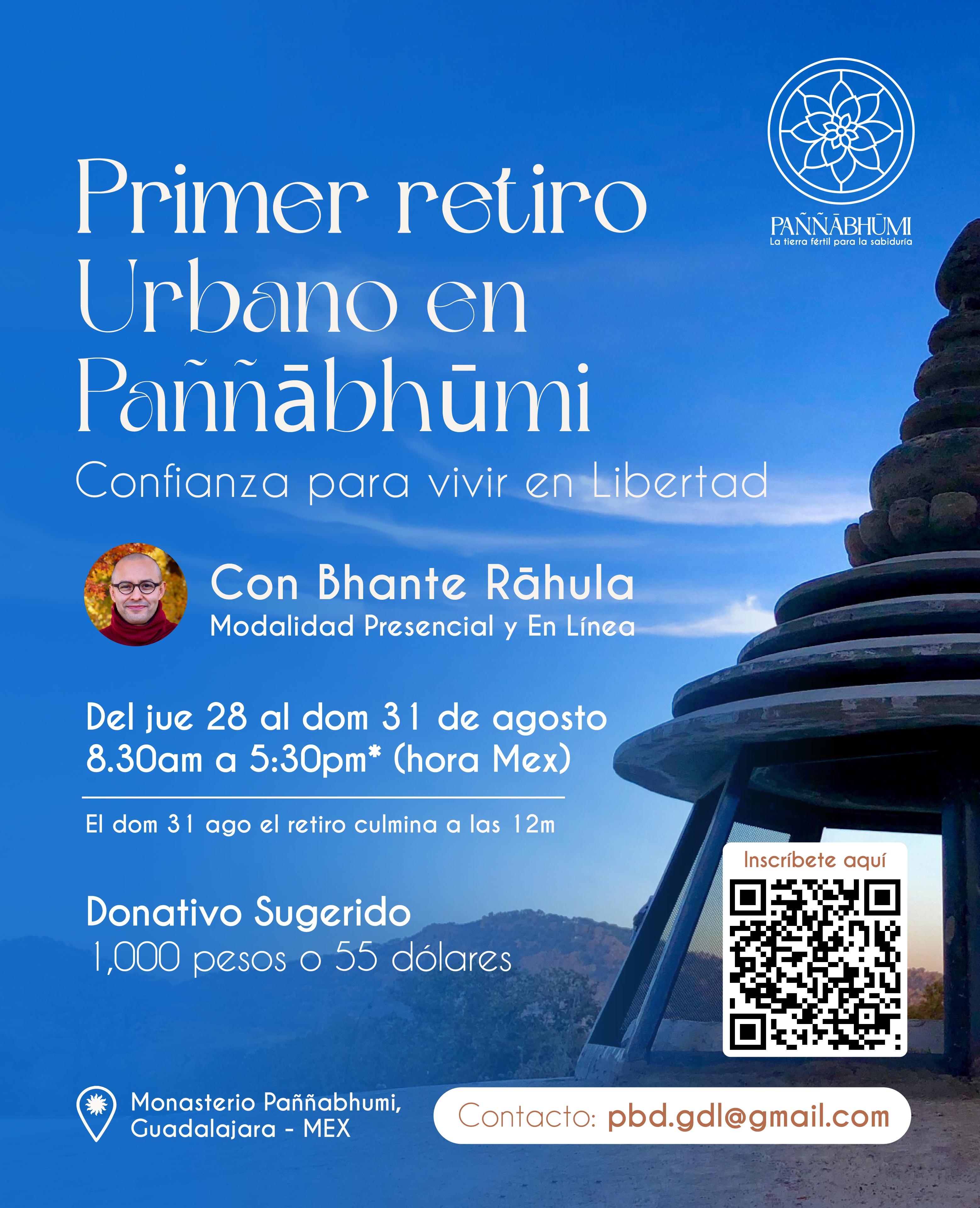 Retiro urbano de meditación en Paññabhumi